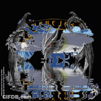 A Picture Of A Dragon With The Word Argentina In The Corner GIF