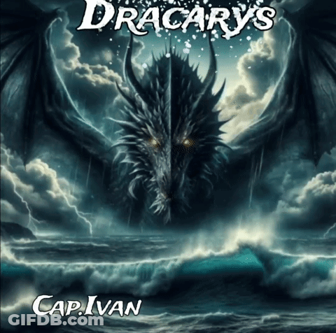 A Picture Of A Dragon With The Words Dracarys On It GIF