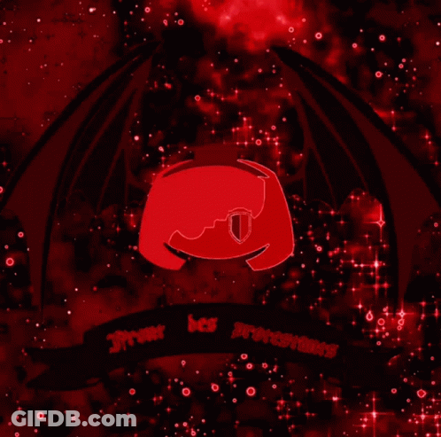 A Picture Of A Dragon With The Words " Front Des Protestants " On The Bottom GIF