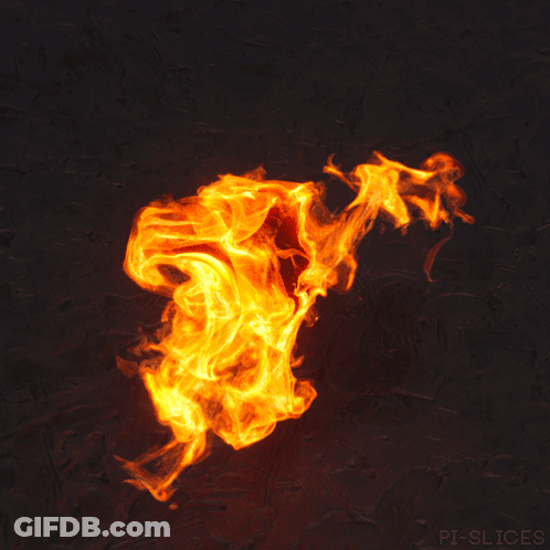 A Picture Of A Fire That Says ' Pt-Slices ' At The Bottom GIF