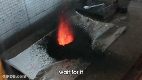 A Picture Of A Fire With The Words Wait For It Written Below It GIF