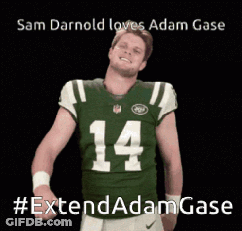 A Picture Of A Football Player With The Number 14 On His Jersey GIF