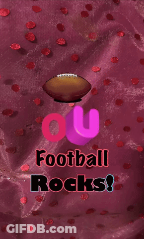 A Picture Of A Football With The Words Football Rocks On It GIF