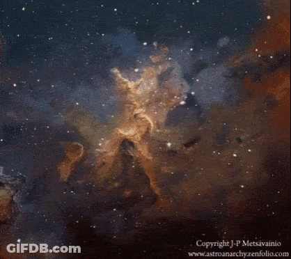 A Picture Of A Galaxy Taken By J-P Metsavainio GIF
