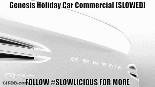 A Picture Of A Genesis Car With The Caption " Follow #Slowlicious For More " GIF
