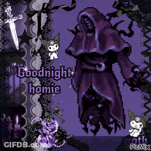 A Picture Of A Ghost With The Words Goodnight Homie Written On It GIF