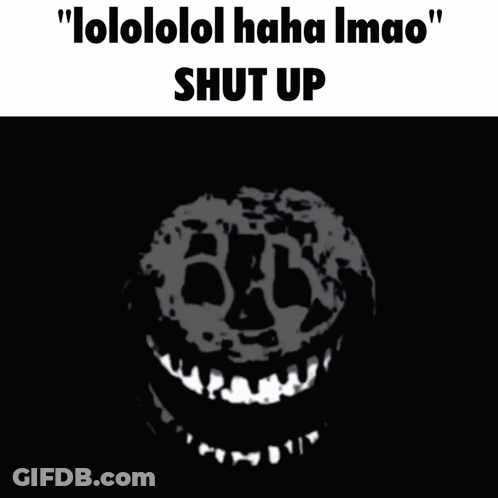 A Picture Of A Ghost With The Words " Lollolol Haha Imao Shut Up " GIF