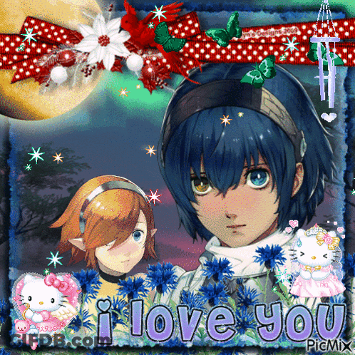 Girl And Boy Saying I Love You GIF