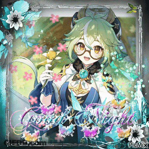 A Picture Of A Girl Holding A Flower With The Words Castle Night On The Bottom Right GIF