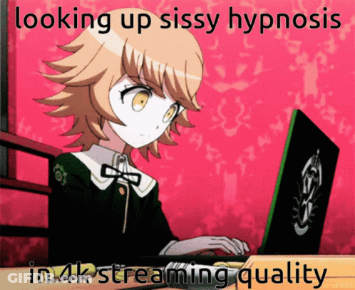 A Picture Of A Girl Looking Up Sissy Hypnosis GIF