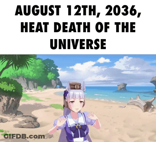 A Picture Of A Girl On A Beach With The Date August 12Th 2036 GIF