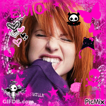 A Picture Of A Girl With A Purple Shirt That Says Nashville GIF