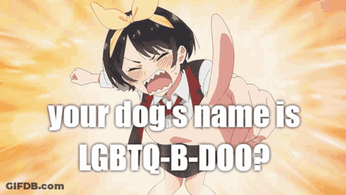 A Picture Of A Girl With A Yellow Bow In Her Hair And The Words What Does The Second " B " Stand For ? GIF