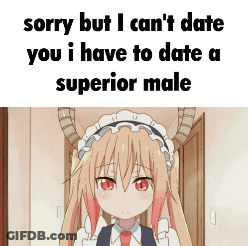 A Picture Of A Girl With Horns That Says Sorry But I Can 'T Date You GIF