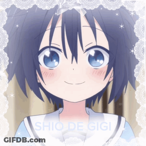 A Picture Of A Girl With The Name Shio De Gigi GIF