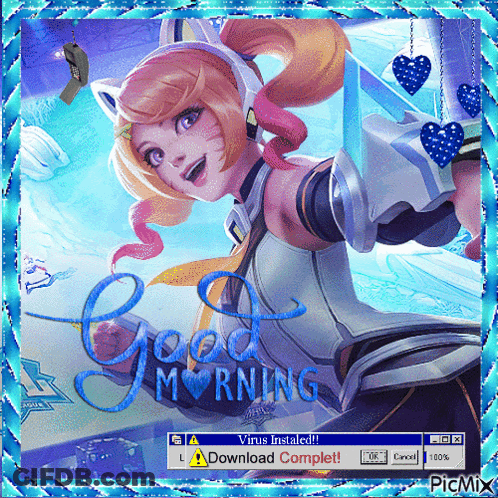 A Picture Of A Girl With The Words Good Morning GIF