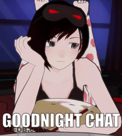 A Picture Of A Girl With The Words Goodnight Chat GIF
