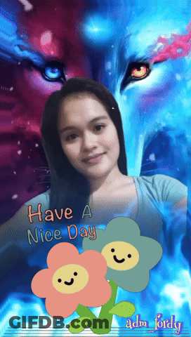 A Picture Of A Girl With The Words Have A Nice Day GIF