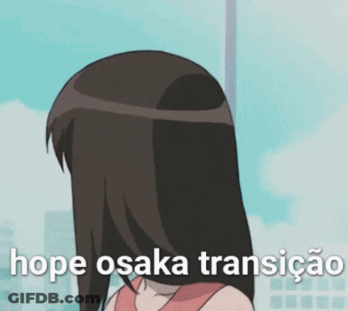 A Picture Of A Girl With The Words Hope Osaka Transicao Written Below Her GIF