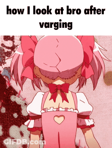 Girl Looking At Bro After Varging GIF