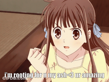 Girl Saying I'm Rooting For U My Ash <3 Ur Amazing GIF