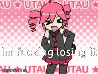 A Picture Of A Girl With The Words Im Fucking Losing It On It GIF