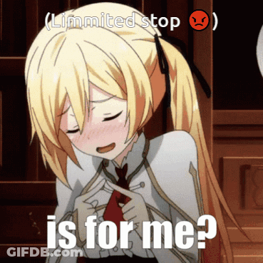 A Picture Of A Girl With The Words Limited Stop Is For Me On It GIF