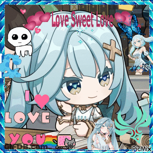 A Picture Of A Girl With The Words Love Sweet Love GIF