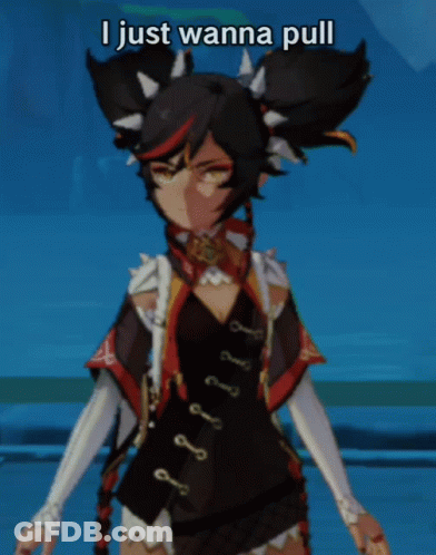 A Picture Of A Girl With The Words New Weapons And Characters GIF
