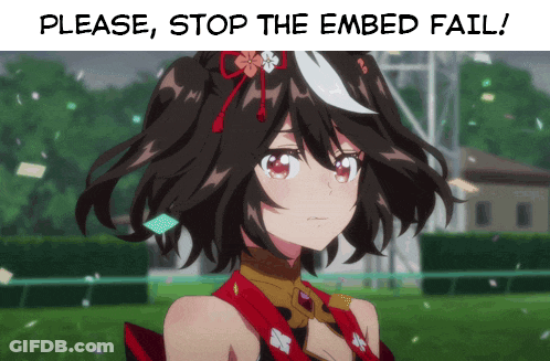 A Picture Of A Girl With The Words Please Stop The Embed Fail On The Bottom GIF