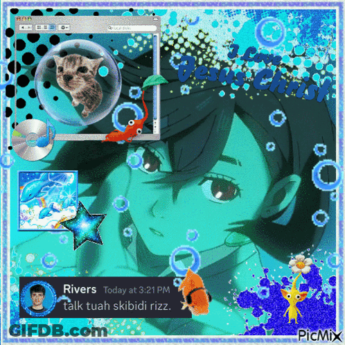 Girl With Rivers Today 3:21 PM Talk Tuah Skibidi Rizz GIF