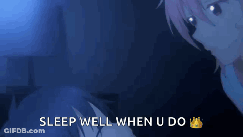 A Picture Of A Girl With The Words Sleep Well When U Do On It GIF