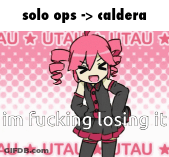 A Picture Of A Girl With The Words Solo Ops Caldera I M Fucking Losing It GIF