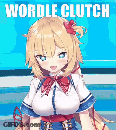 A Picture Of A Girl With The Words Wordle Clutch Written On It GIF