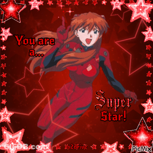 A Picture Of A Girl With The Words You Are A Super Star On It GIF