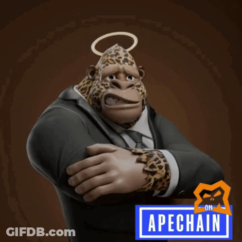 Gorilla In Suit And Tie Let Me At Em Text GIF