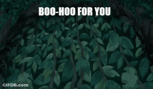 A Picture Of A Gorilla With The Words Boo-Hoo For You Above It GIF