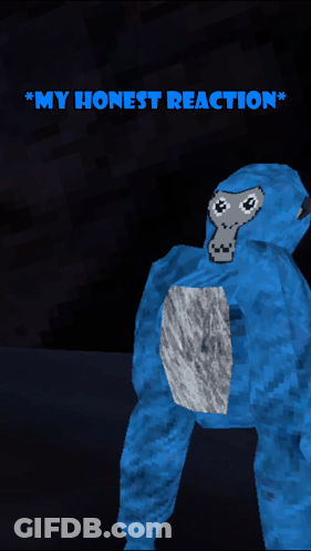 A Picture Of A Gorilla With The Words " My Honest Reaction " Below It GIF
