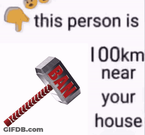 A Picture Of A Hammer With The Word Bam Written On It GIF