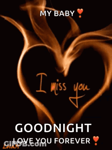 A Picture Of A Heart That Says I Miss You On It GIF