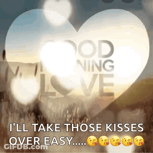 A Picture Of A Heart With The Words Good Morning Love Written On It GIF
