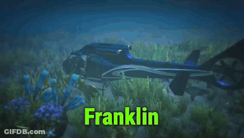 A Picture Of A Helicopter In The Ocean With The Words Is Permanently Stuck Above It GIF