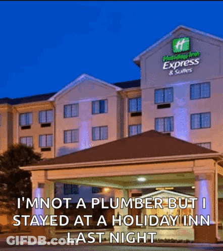 A Picture Of A Holiday Inn Express And Suites Hotel GIF