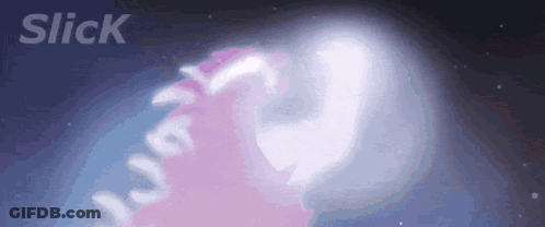 A Picture Of A Jellyfish With The Word Slick On The Bottom GIF