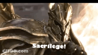 A Picture Of A Knight With The Words " Sacrifice " On The Bottom GIF