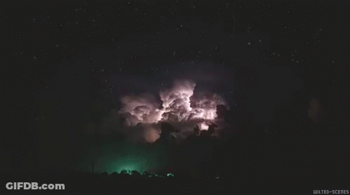 A Picture Of A Lightning Storm With The Words Walter-Scenes At The Bottom GIF