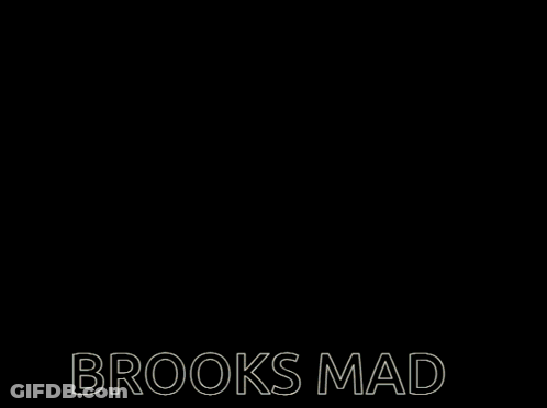 A Picture Of A Lion And A Chimpanzee With The Words Brooks Mad GIF