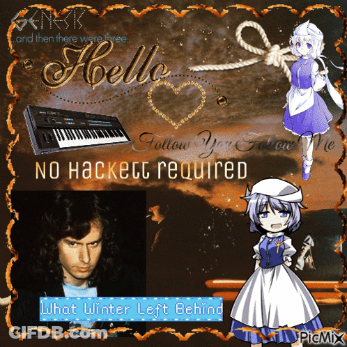 A Picture Of A Man And A Girl With The Words No Hackett Required GIF