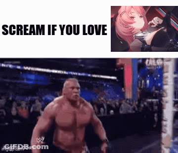 A Picture Of A Man And A Picture Of A Woman With The Words Scream If You Love GIF