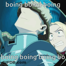 A Picture Of A Man And A Woman With The Words Boing Boing Boing Boing Boing Boing Boing Boing Boing Boing GIF